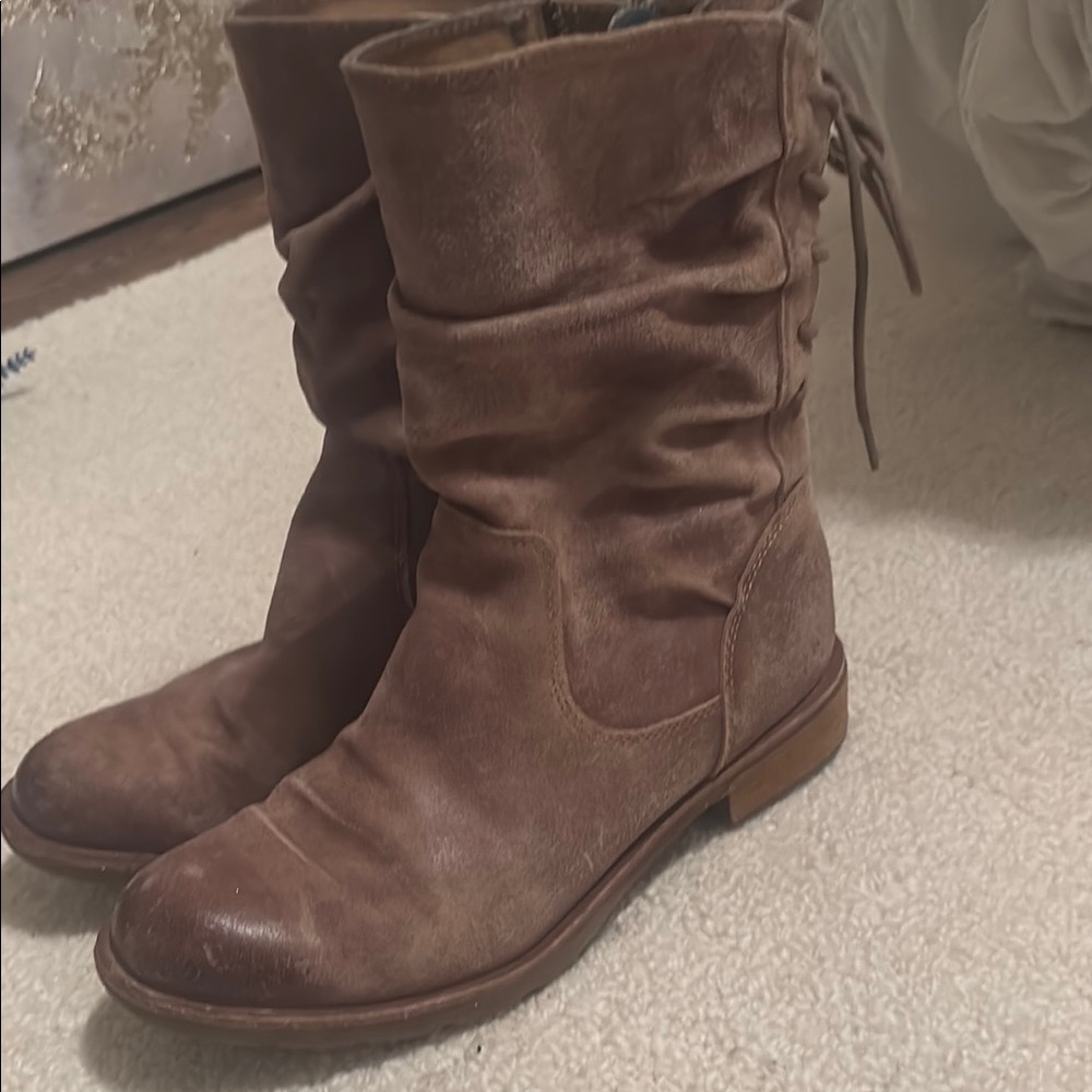 Women's Brown Leather Boots